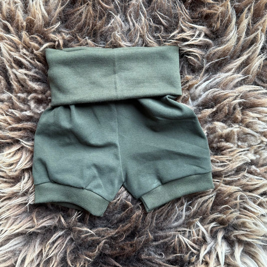 Foldover Shorts Olive