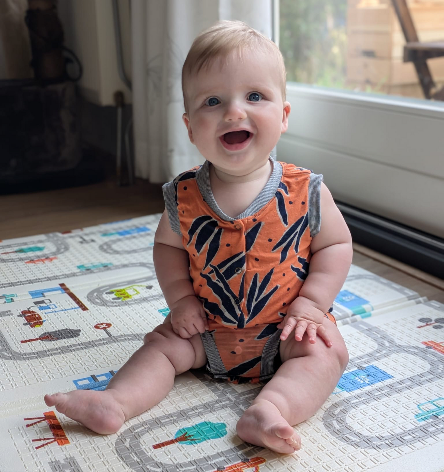 Retro Romper Coral