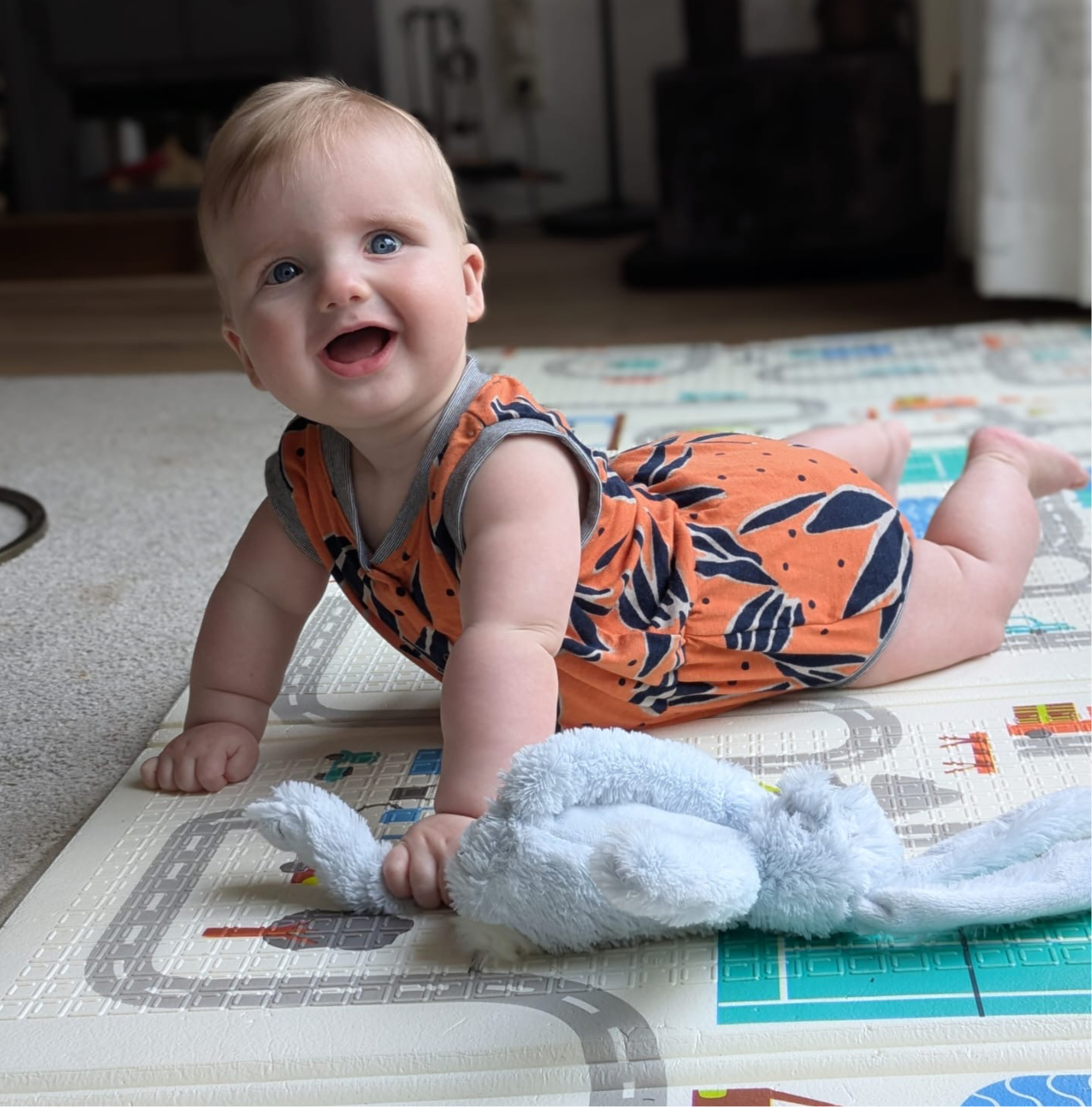 Retro Romper Coral