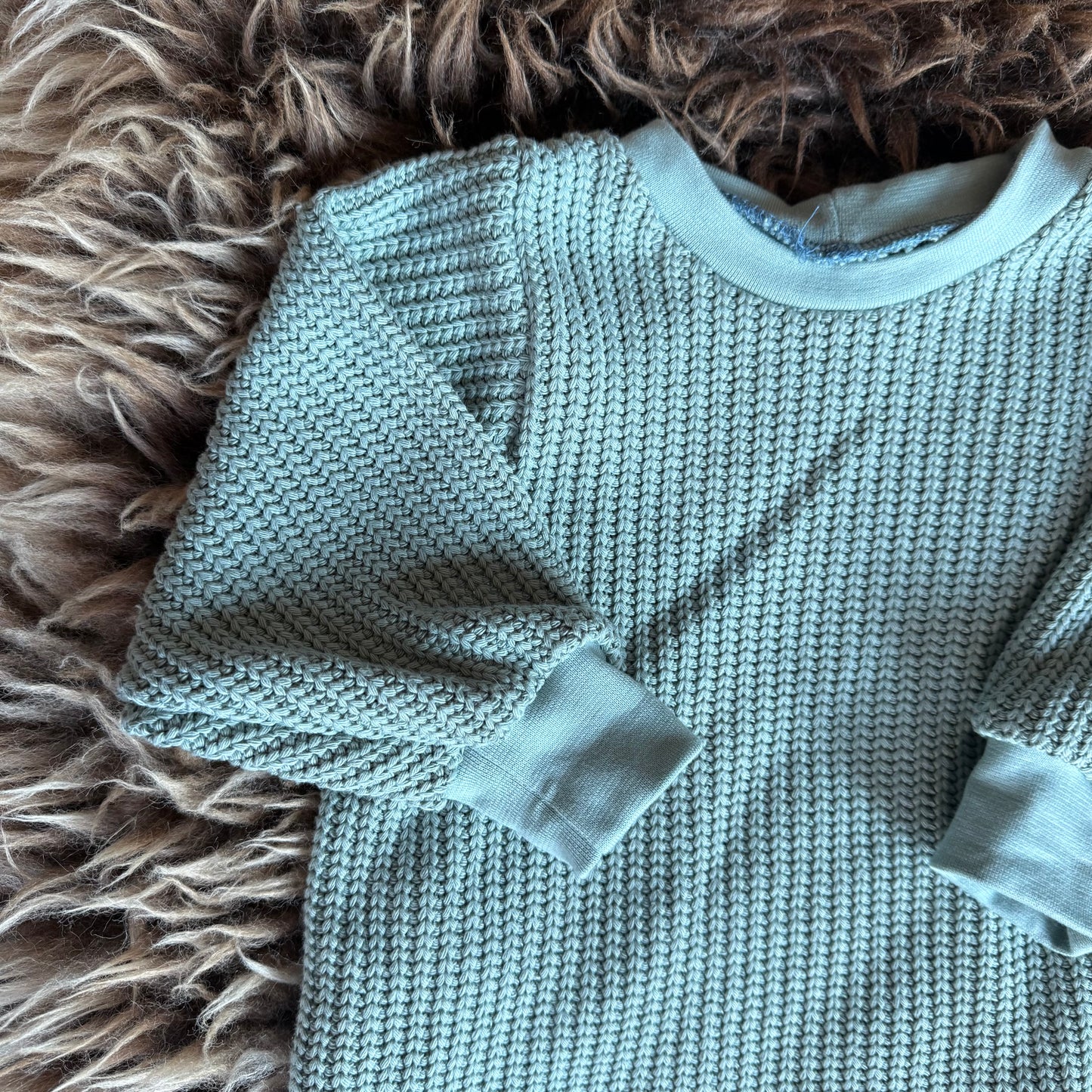 Baggy knit vintage groen