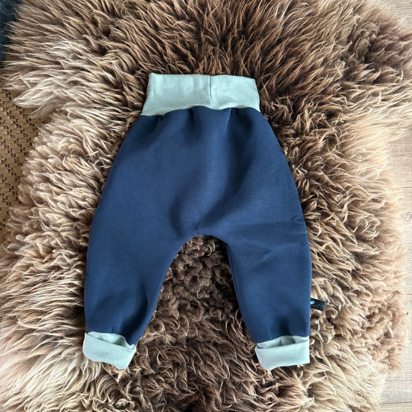 Bo – Harembroekje (effen, warm polykatoen, marine)