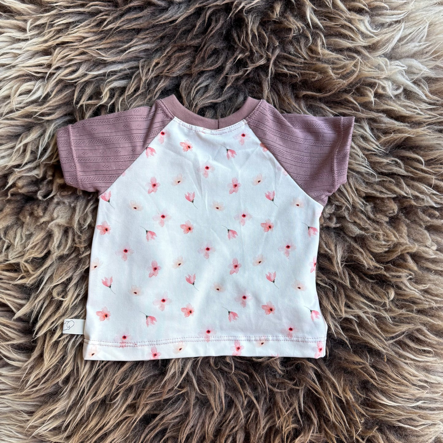 Pink floral shirt