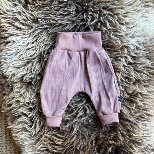 Bo – Harembroekje (effen, pointelle tricot, oudroze)