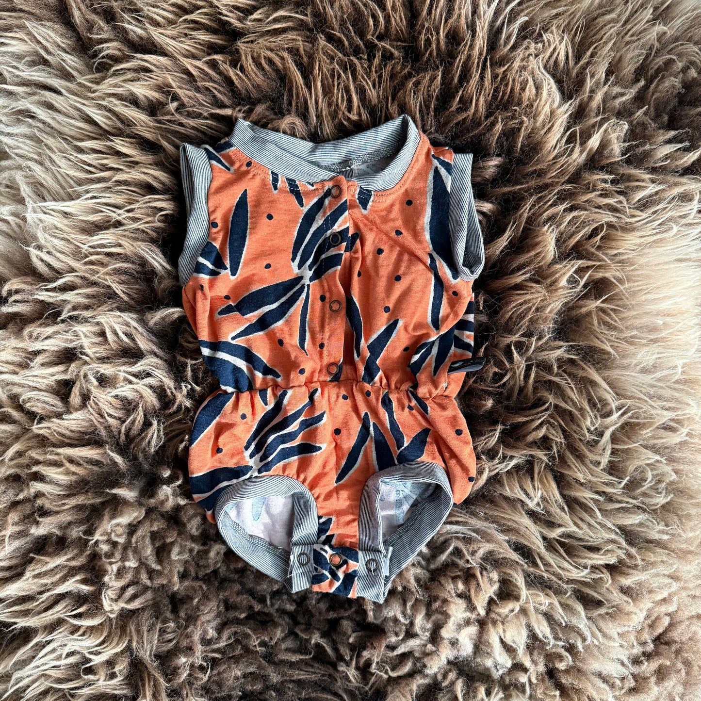 Retro Romper Coral