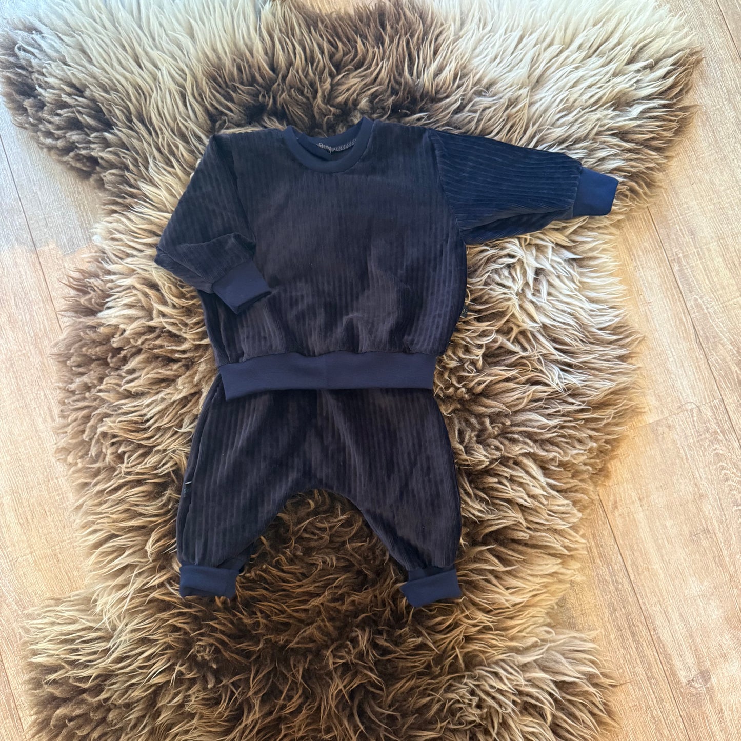 Bo – Harembroekje (effen, stretch corduroy, marine)