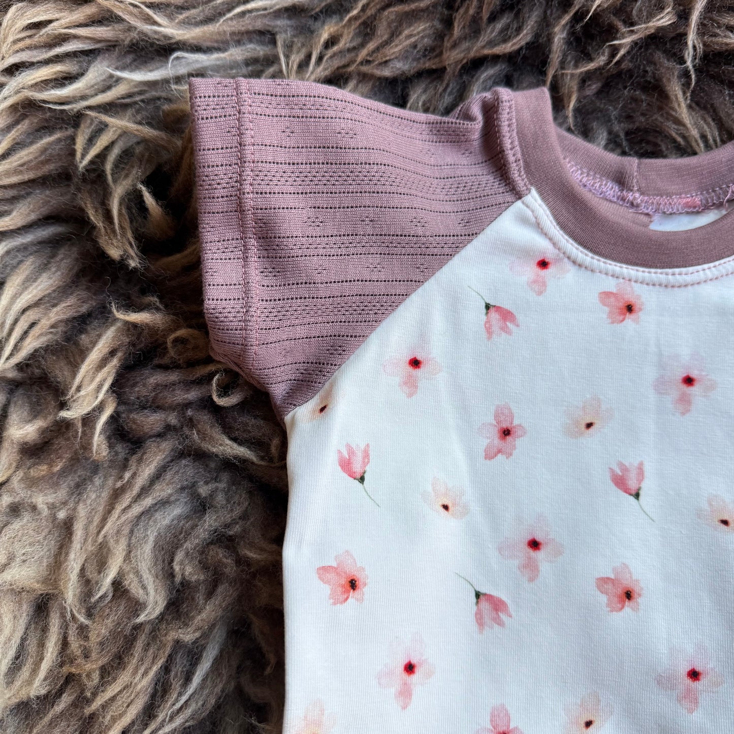 Pink floral shirt