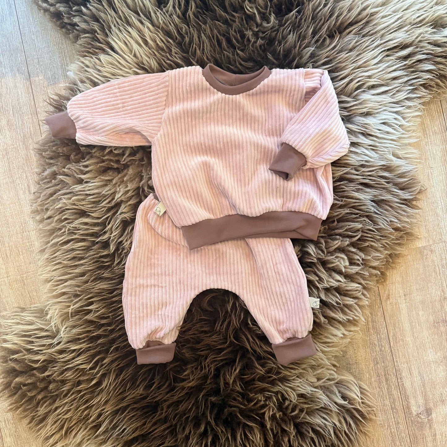 Baby setje stretch corduroy voor wasbare luiers