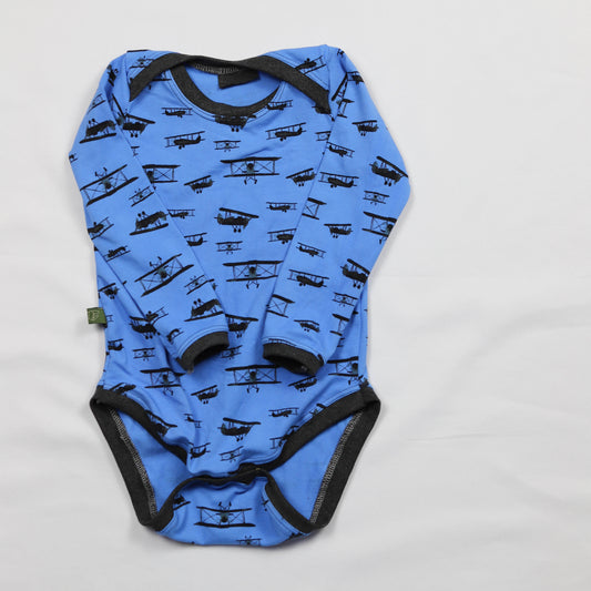 Romper Plane Blue Short Sleeve