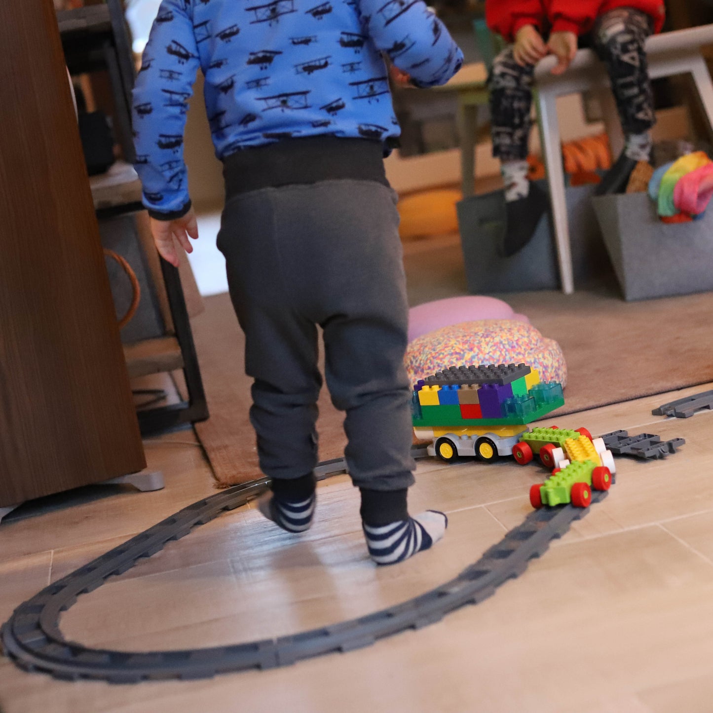 dreumes in romper en legging geschikt voor wasbare luiers