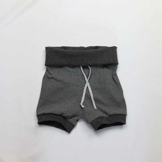 Foldover Shorts Antraciet