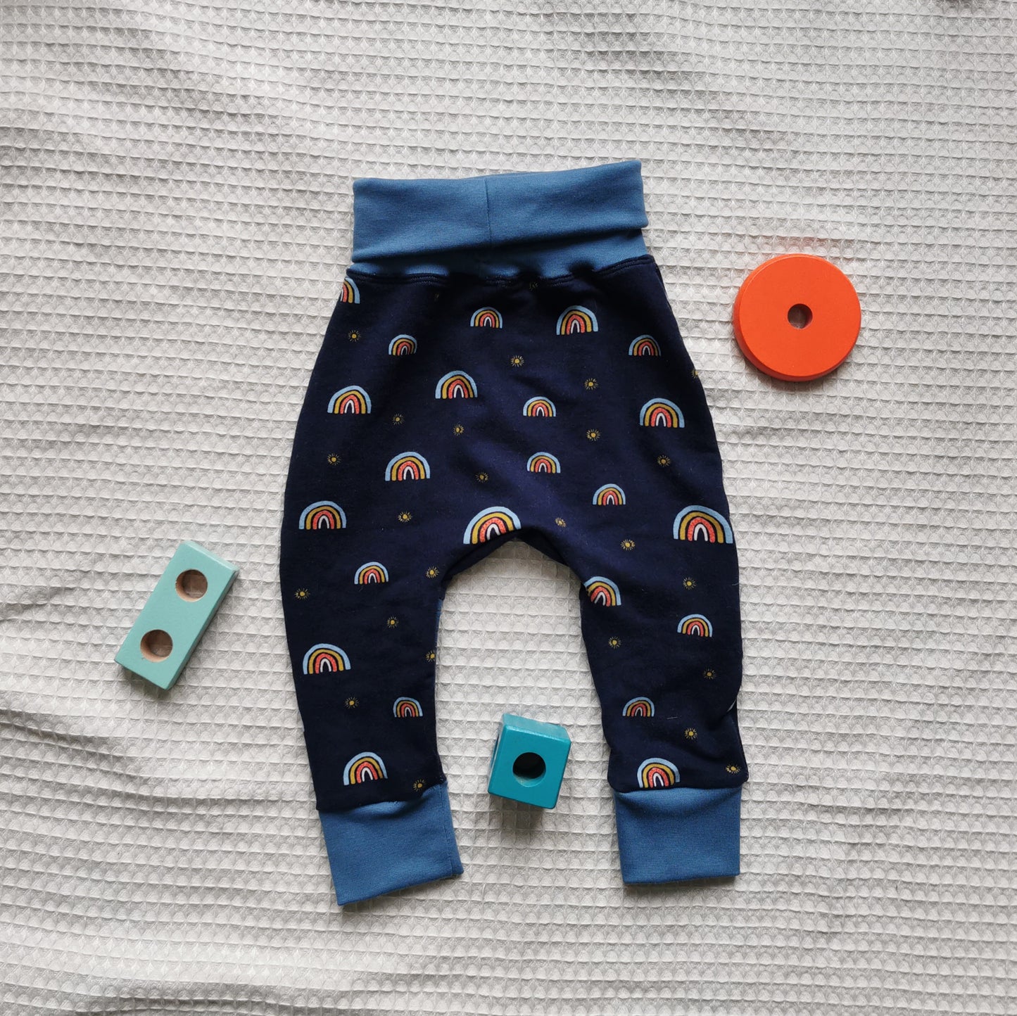 Meegroeibroekje Rainbow Blue