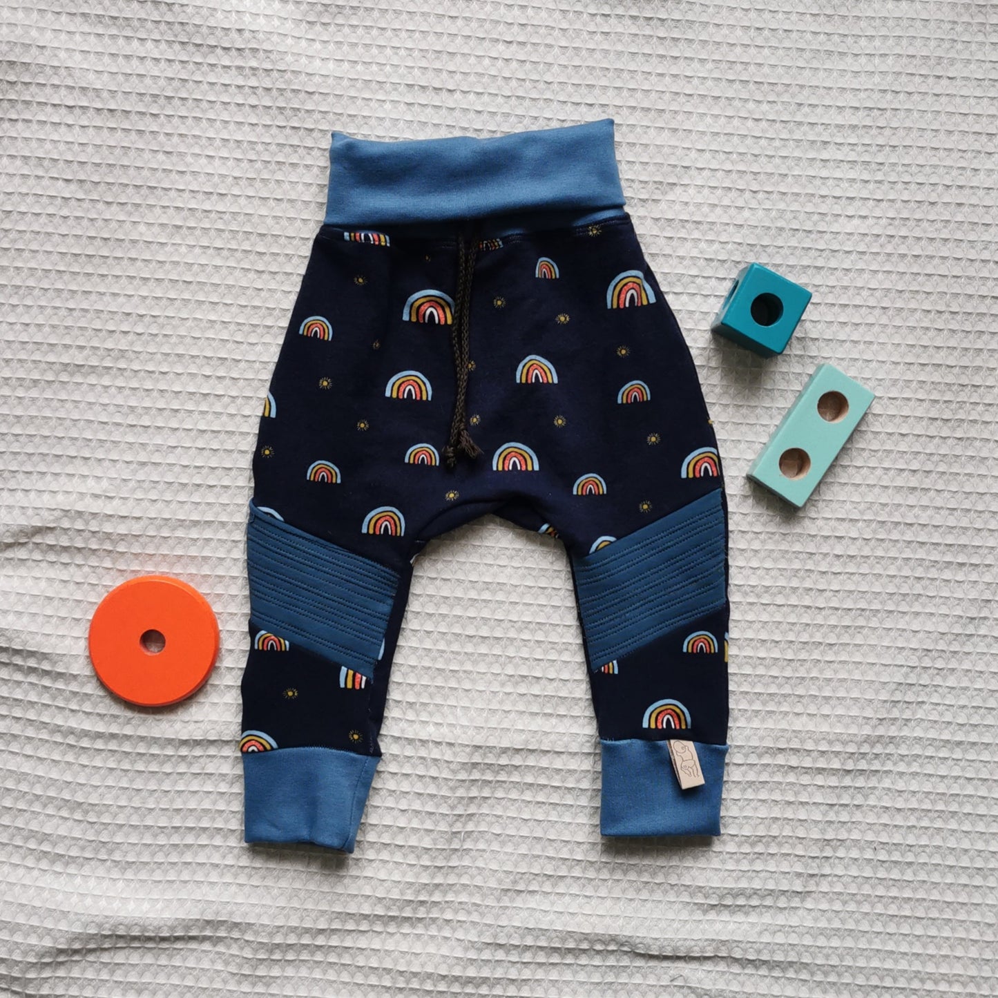 Meegroeibroekje Rainbow Blue