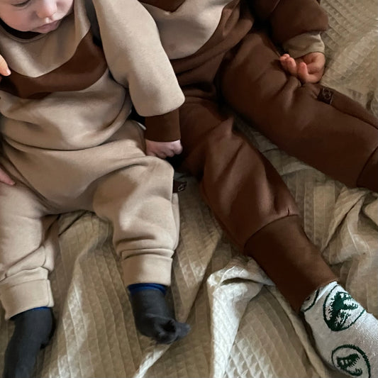 Bo – Harembroekje (effen, warm polykatoen, chocolate)