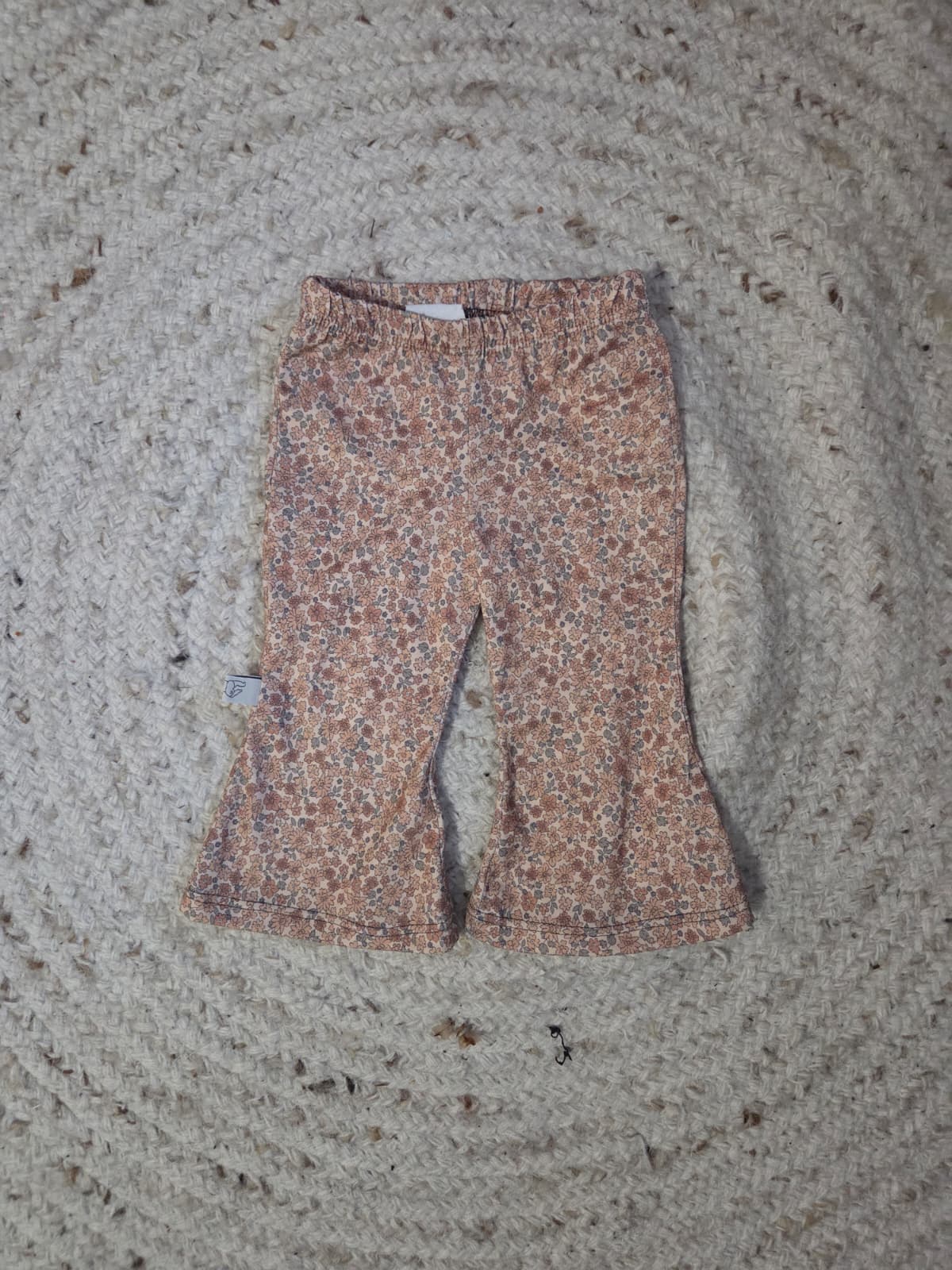 flared legging voor over wasbare luiers, handgemaakt
