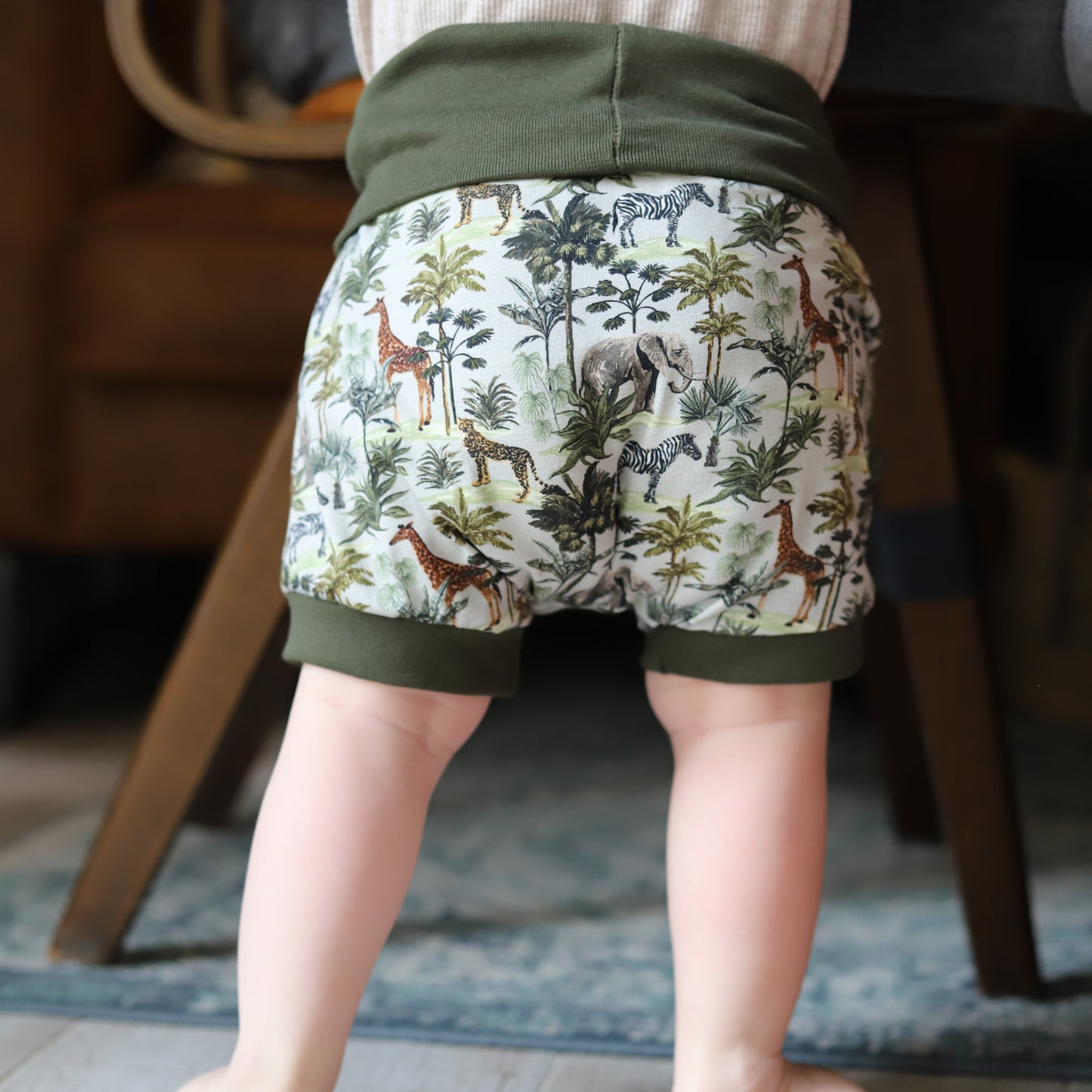 Foldover Shorts Jungle