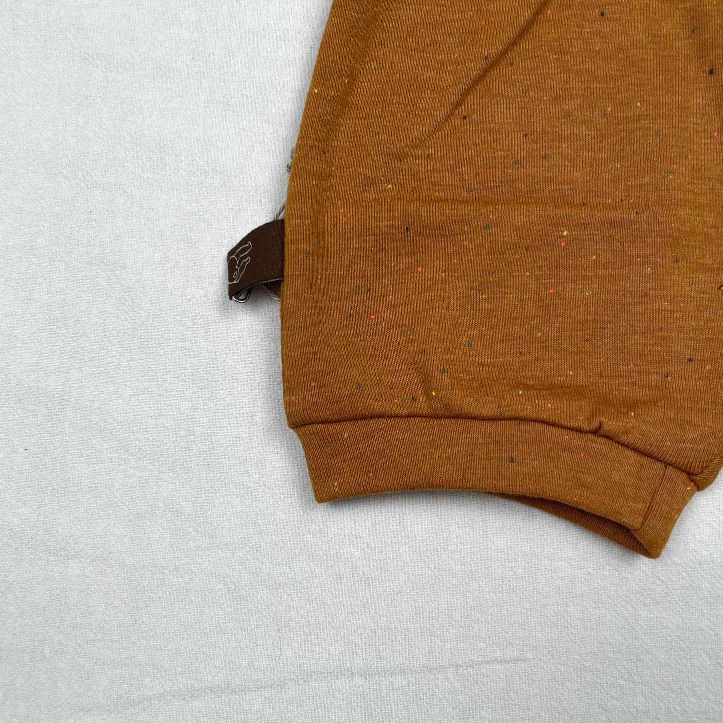 Foldover Shorts Cognac