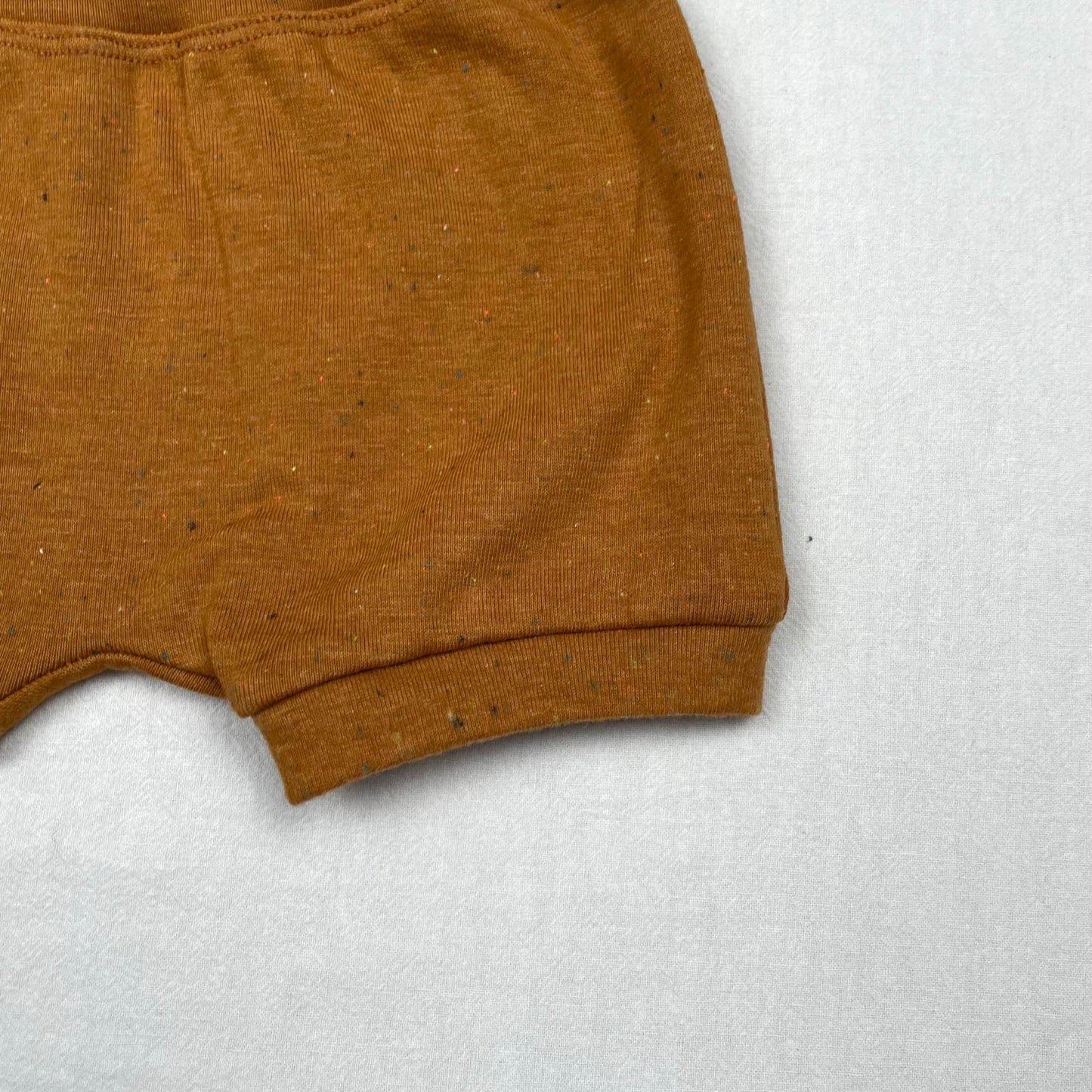 Foldover Shorts Cognac