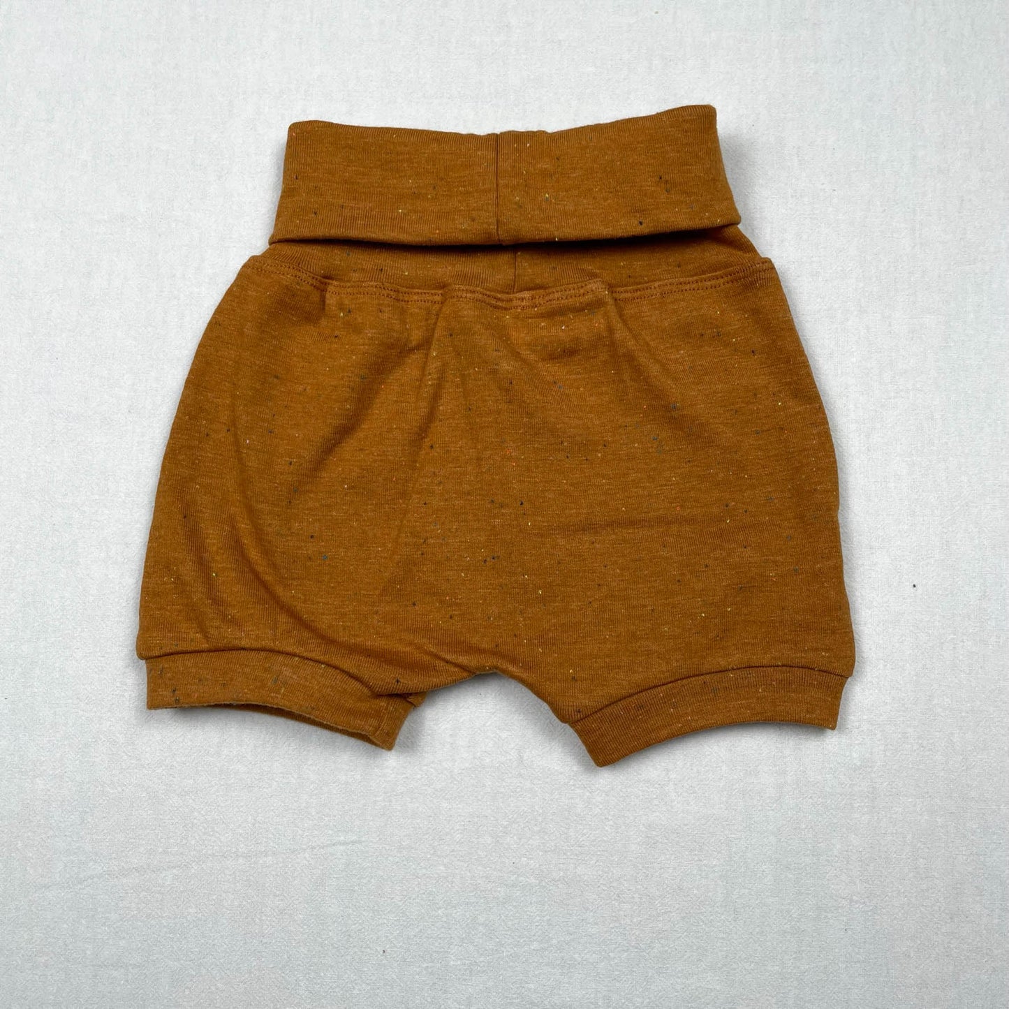 Foldover Shorts Cognac