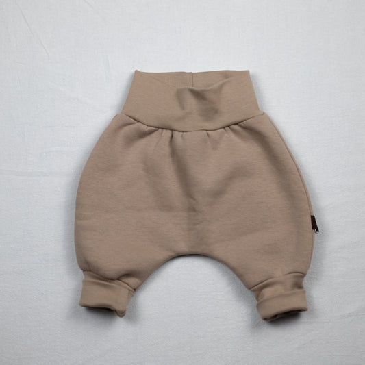 Bo – Harembroekje (effen, warm polykatoen, latte)