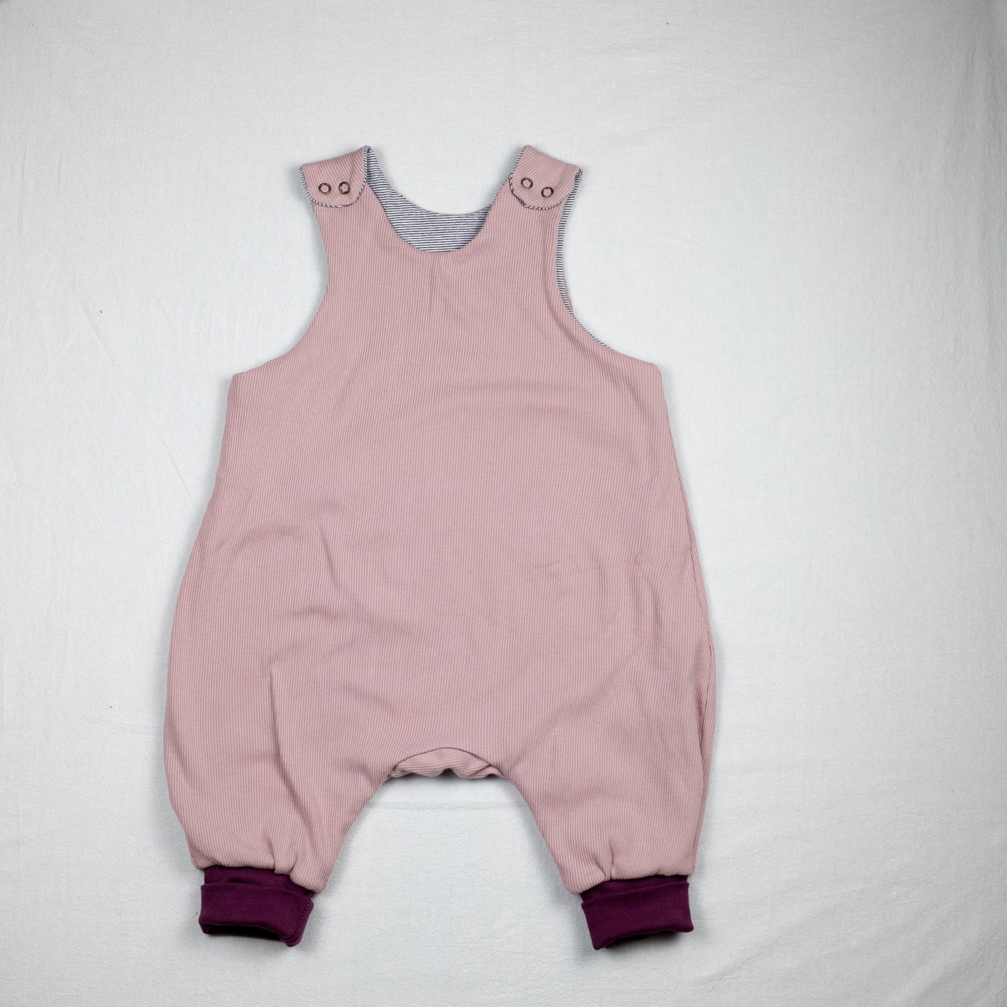 Omkeerbare tuinbroek marine pink