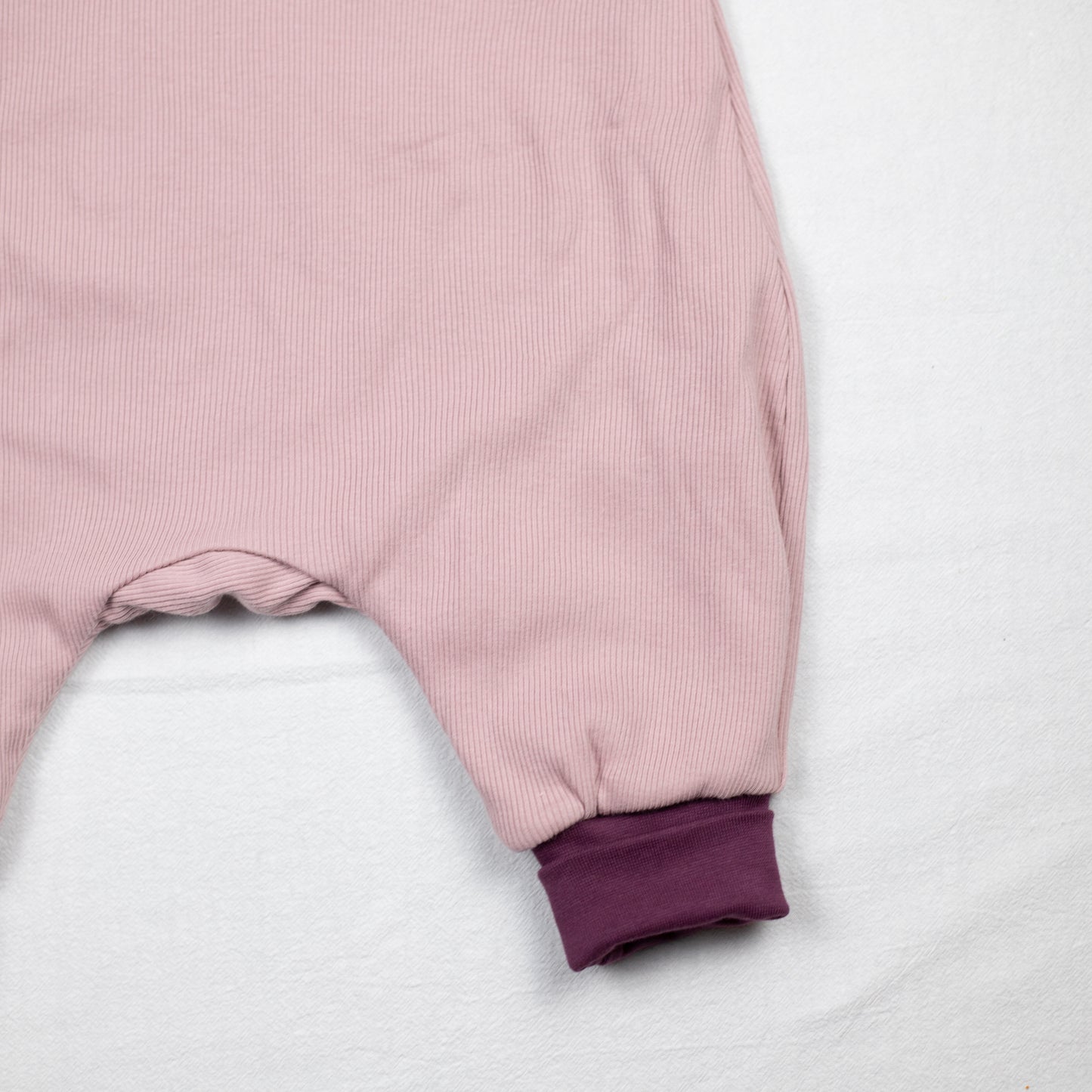 Omkeerbare tuinbroek marine pink