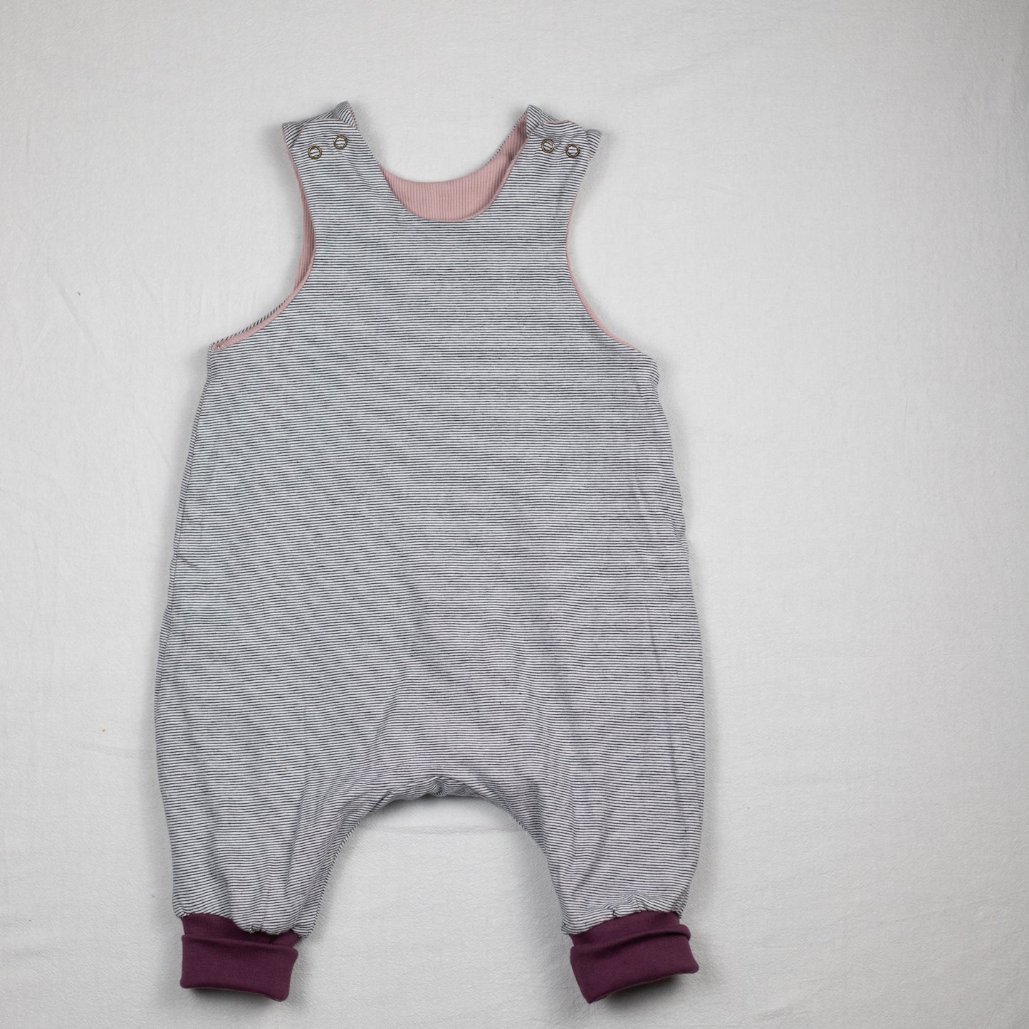 Omkeerbare tuinbroek marine pink