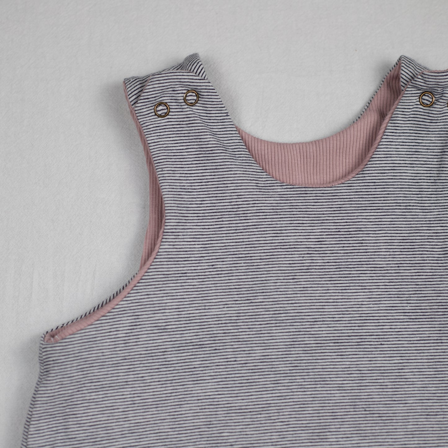 Omkeerbare tuinbroek marine pink