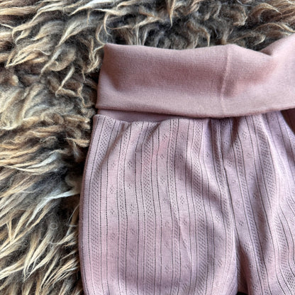 Meegroeishorts pointelle pink