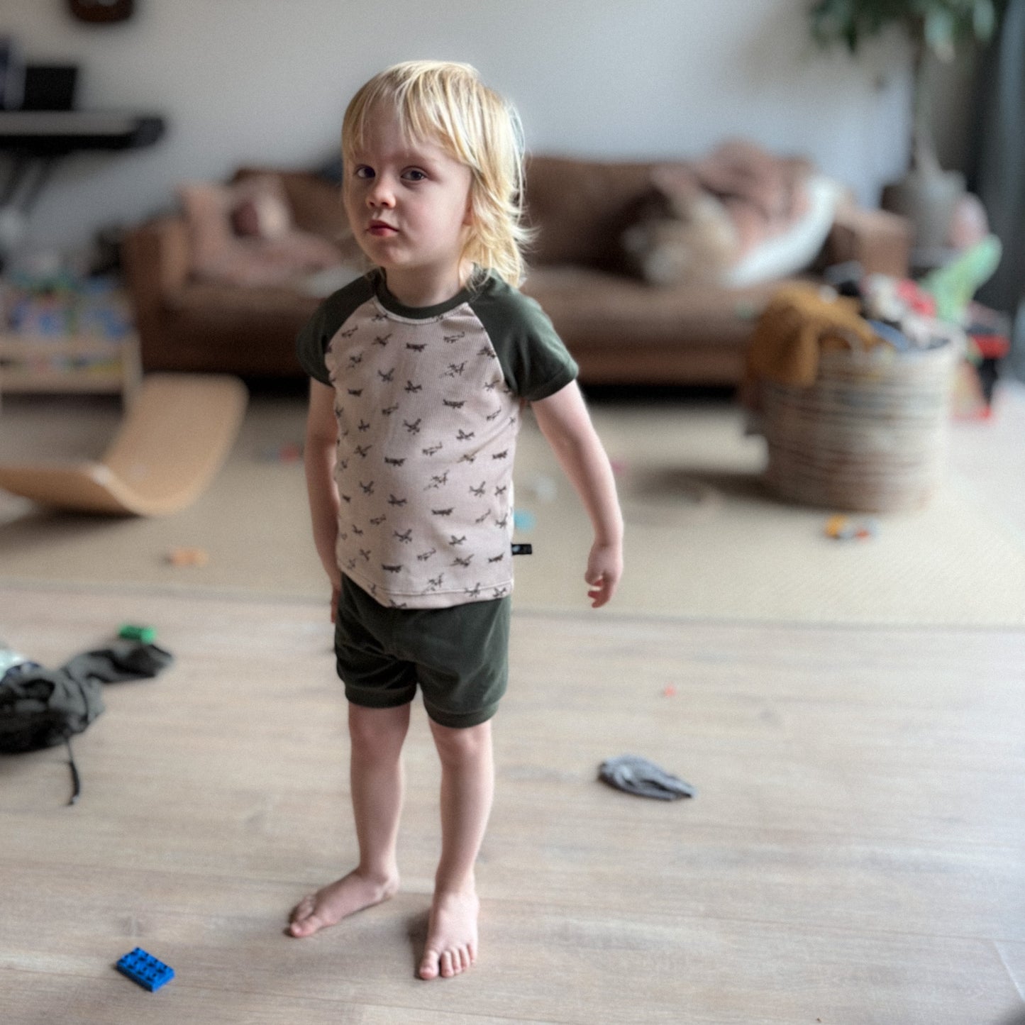Foldover Shorts Olive