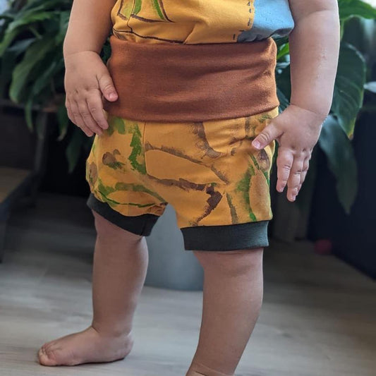 Foldover Shorts 86-98 Hand Dyed