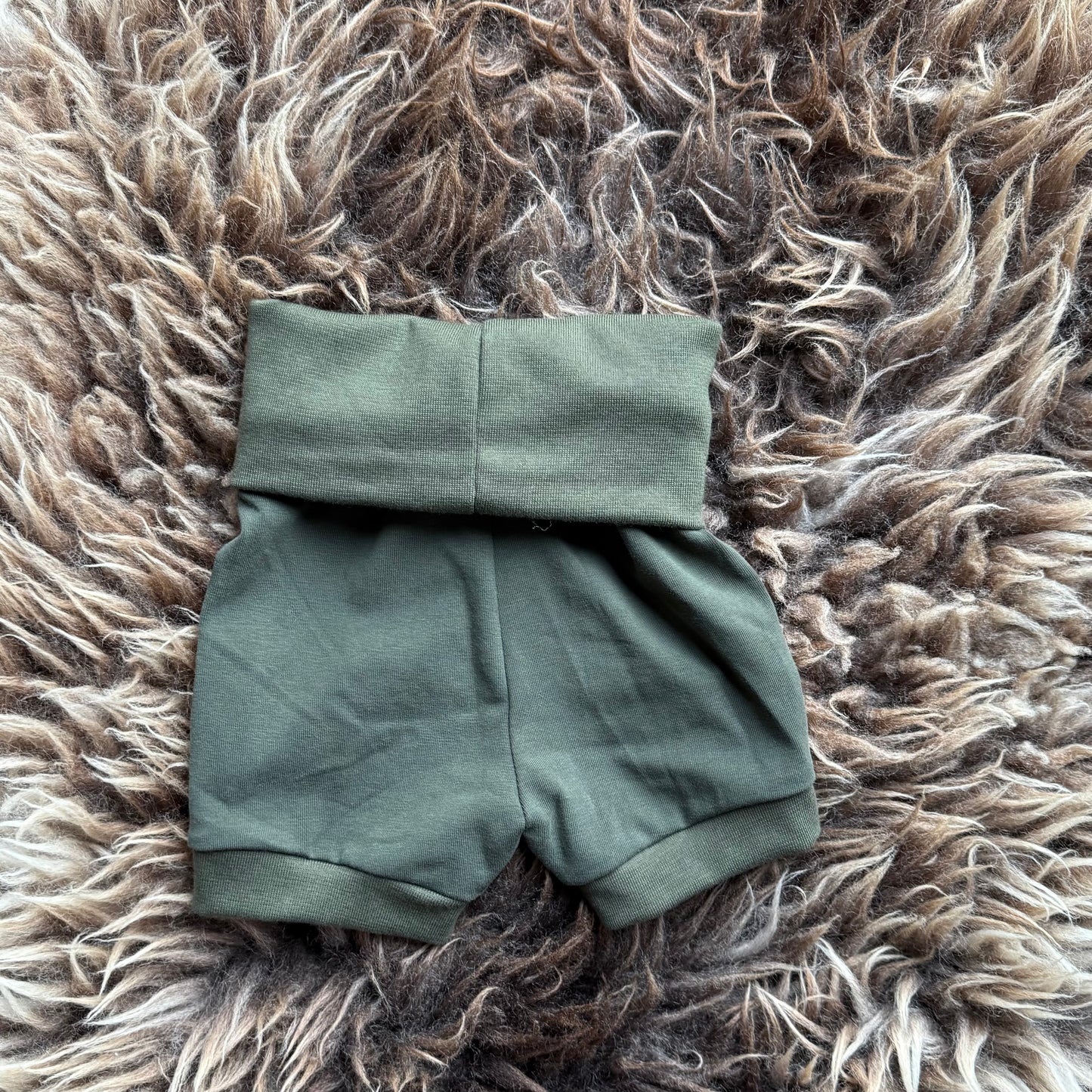 Foldover Shorts Olive
