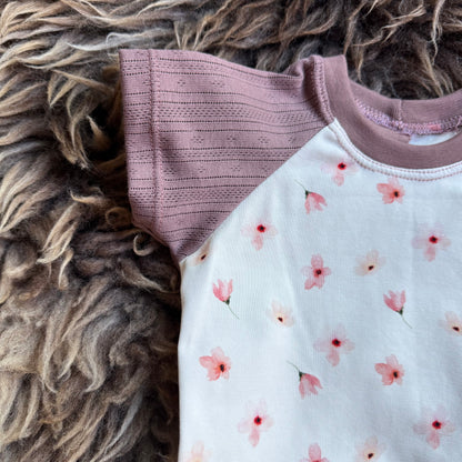 Pink floral shirt