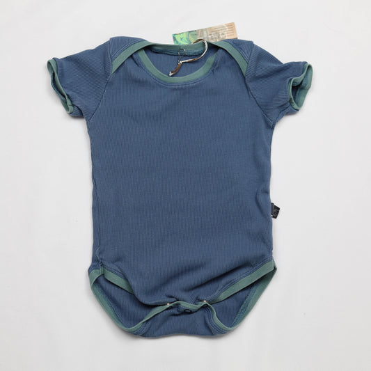 Tweedehands Romper Blue Rib 68-74