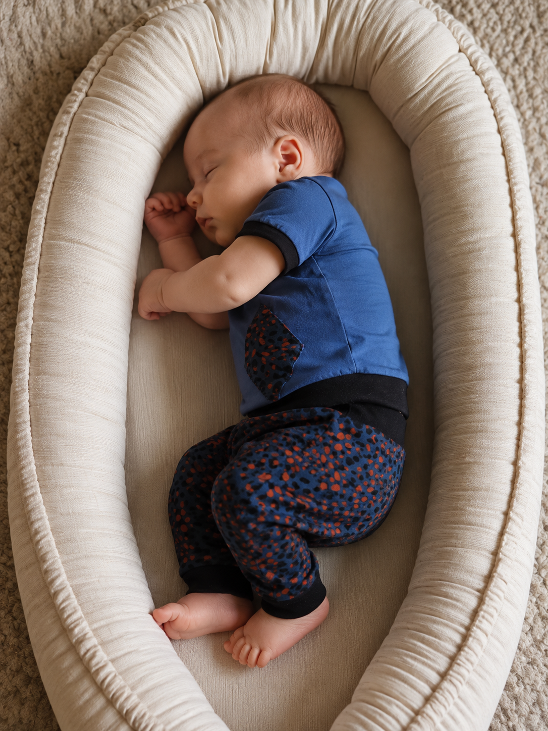 baby draagt setje geschikt voor wasbare luiers, handgemaakt.