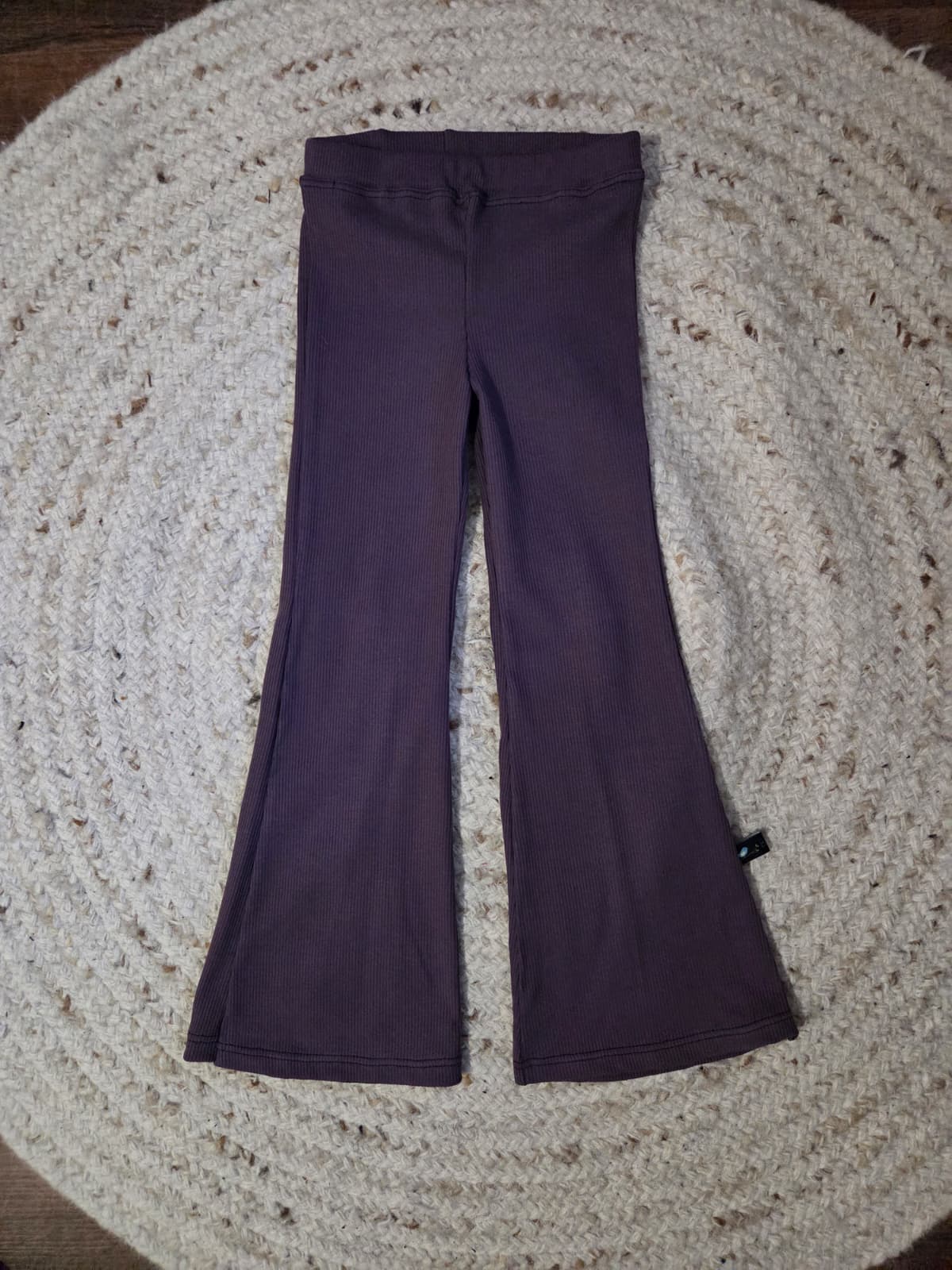 bell bottom pants for cloth diapers, purple