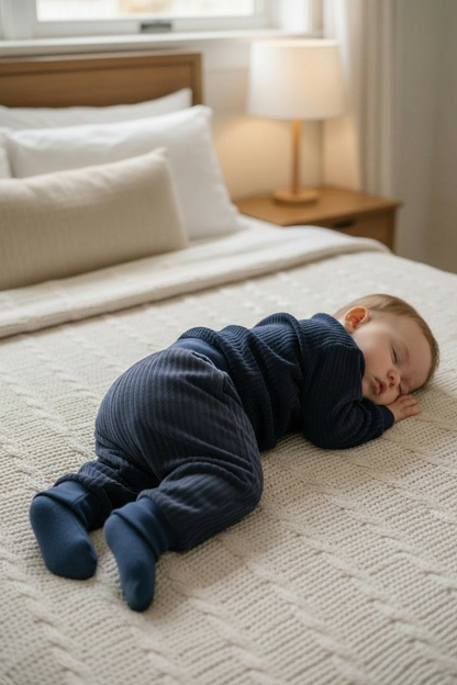 Bo – Harembroekje (effen, stretch corduroy, marine)