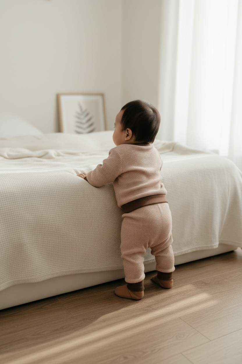 Bo – Harembroekje (effen, stretch corduroy, roze)