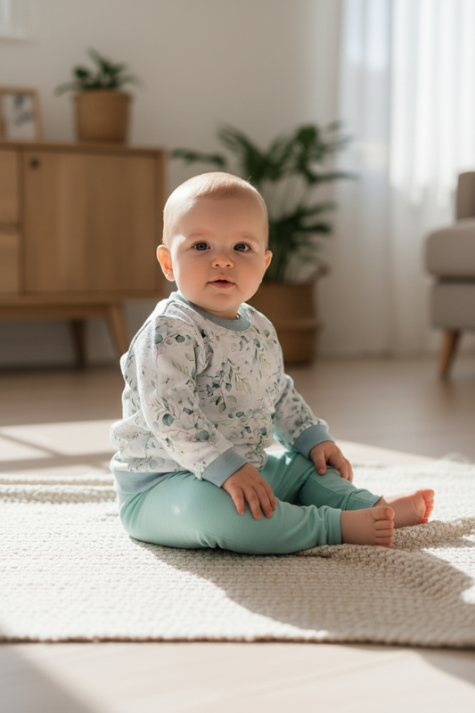 Longsleeve green botanical