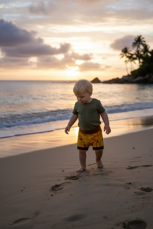 Foldover Shorts 86-98 Hand Dyed
