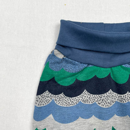 Foldover Shorts Wave 68-74