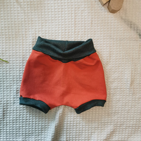 Foldover Shorts Rusty Green