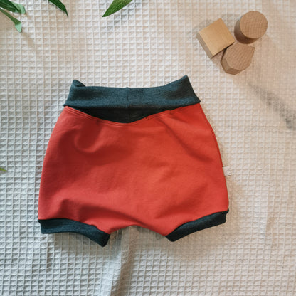 Foldover Shorts Rusty Green