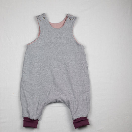 Omkeerbare tuinbroek marine pink